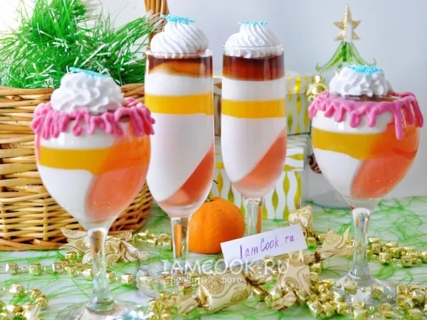 Фото блюда: Многоцветное желе