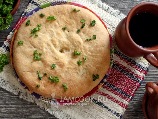 Фото блюда: Кукаль (чувашский пирог с курицей и сыром)