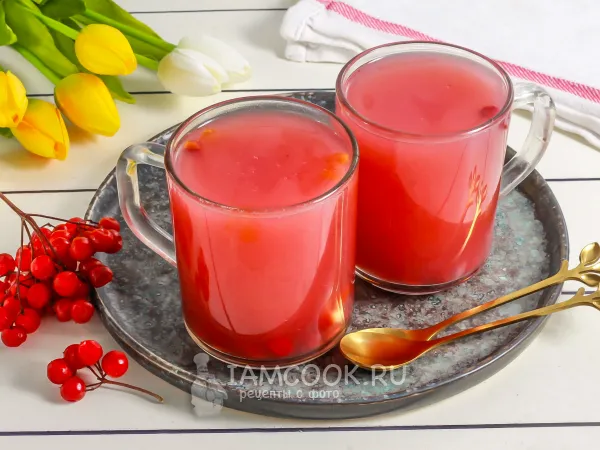 Фото блюда: Овсяный кисель с калиной (монастырский)