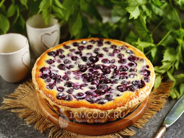 Фото готового блюда: Пирог с голубикой