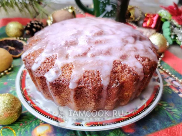 Фото готового блюда: Глазурь для рождественского кекса (+Рождественский кекс)