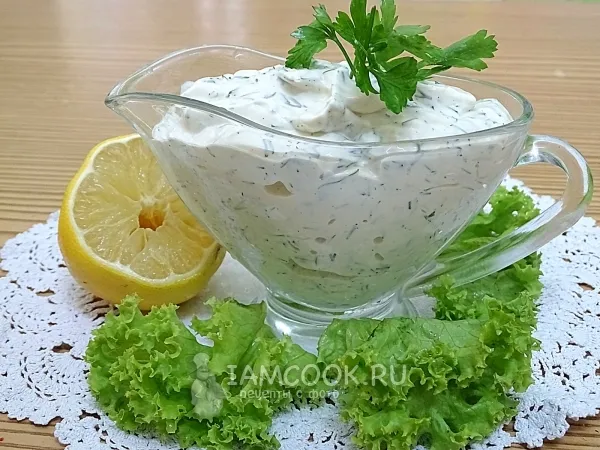 Фото блюда: Соус из сметаны и майонеза