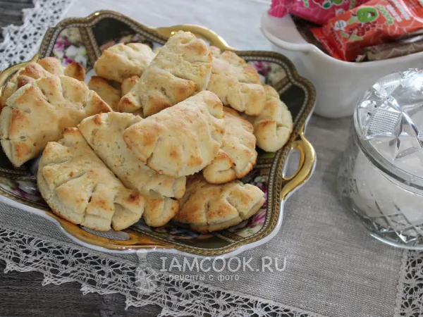 Фото готового блюда: Советский рецепт печенья «Гребешки» из творога