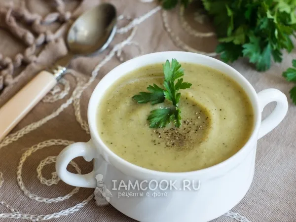 Фото блюда: Суп-пюре из цветной капусты и кабачков