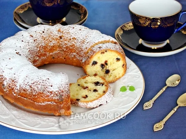 Фото блюда: Ванильный кекс с шоколадными каплями