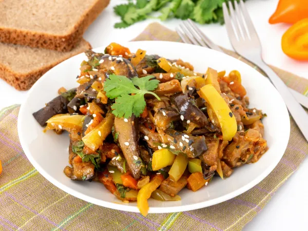 Фото блюда: Жареные баклажаны по-корейски