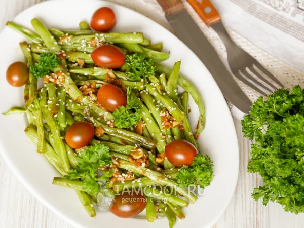 Фото блюда: Стручковая фасоль в духовке