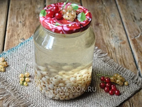 Фото блюда: Компот из белой смородины на зиму