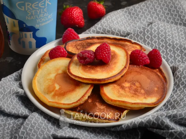 Фото блюда: Оладьи на греческом йогурте