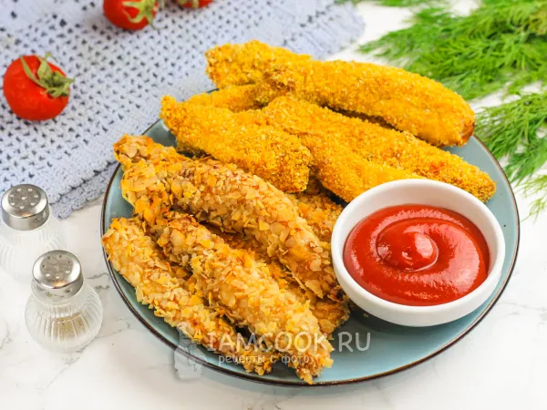 Фото блюда: Стрипсы в аэрогриле