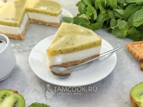 Фото блюда: Чизкейк с киви