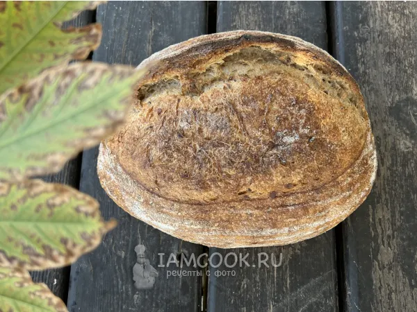 Фото готового блюда: Хлеб с жареным луком