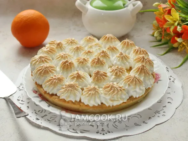 Фото блюда: Апельсиновый пирог с меренгой