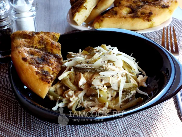 Фото готового блюда: Салат «Чезаре»