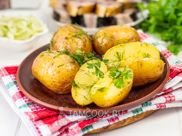 Фото готового блюда: Картошка в фольге в аэрогриле