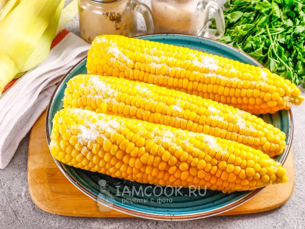 Фото готового блюда: Кукуруза в микроволновке