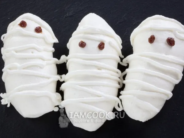 Фото готового блюда: Безе «Мумии»