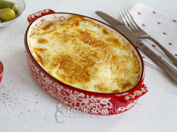 Фото блюда: Постная запеканка из капусты в духовке