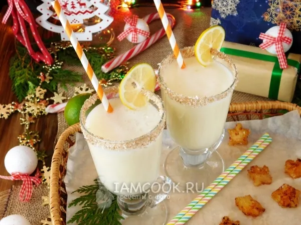 Фото блюда: Ананасовый безалкогольный коктейль