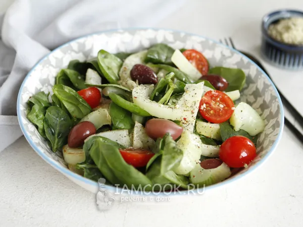 Фото блюда: Теплый салат с фенхелем