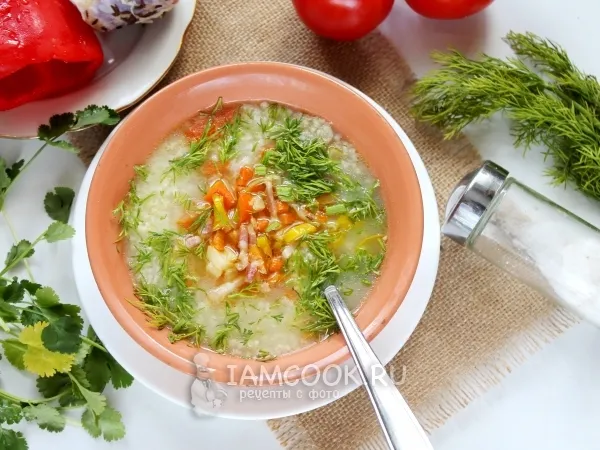 Фото готового блюда: Кулеш с пшеном и сладким перцем