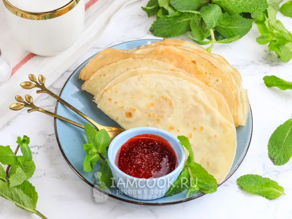 Фото блюда: Блины по Дюкану с кукурузным крахмалом