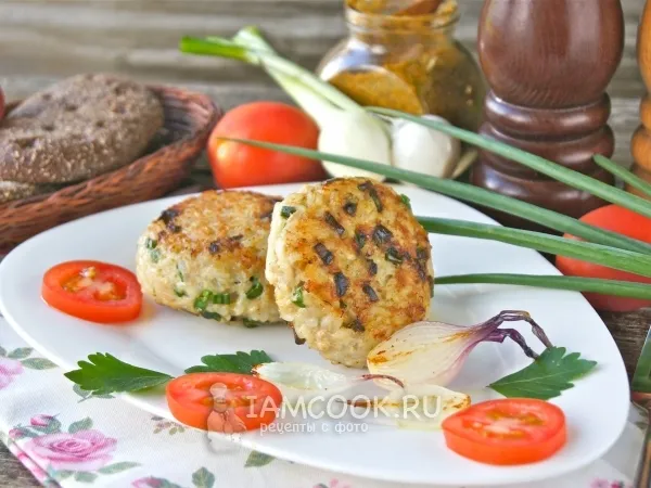 Фото блюда: Куриные котлеты с рисом