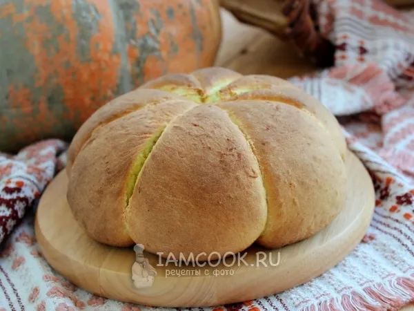 Фото готового блюда: Тыквенный хлеб «Тыква»