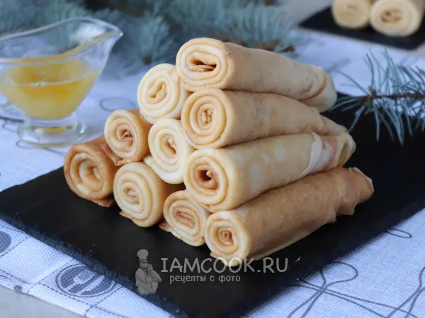 Фото готового блюда: Медовые блины