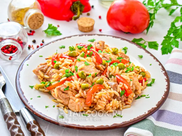 Фото блюда: Курица с рисом по-испански