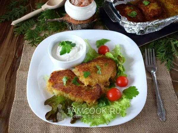 Фото готового блюда: Колдуны из картофеля с фаршем в духовке