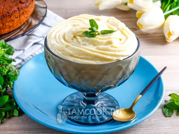 Фото готового блюда: Заварной крем «Пломбир»