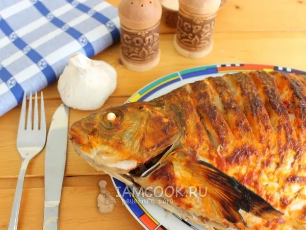 Фото блюда: Лещ с гречкой, запеченный в духовке