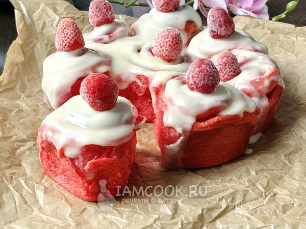 Фото готового блюда: Синнабон «Красный бархат»