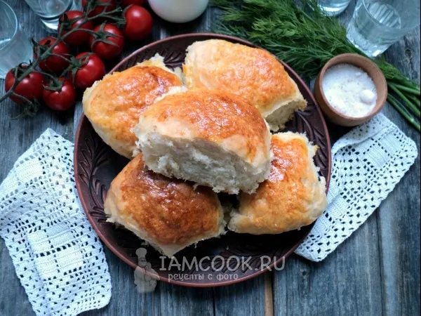 Фото готового блюда: Духовые пирожки с печенкой