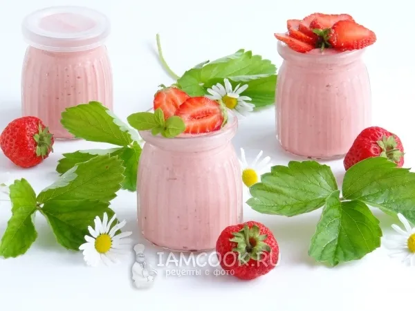 Фото готового блюда: Клубнично-зефирный мусс