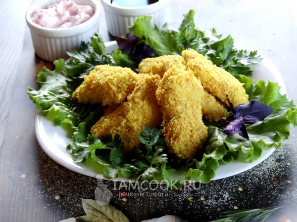 Фото блюда: Рыбные наггетсы в духовке