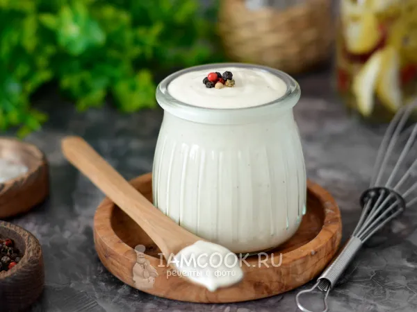 Фото блюда: Постный майонез без яиц и молока