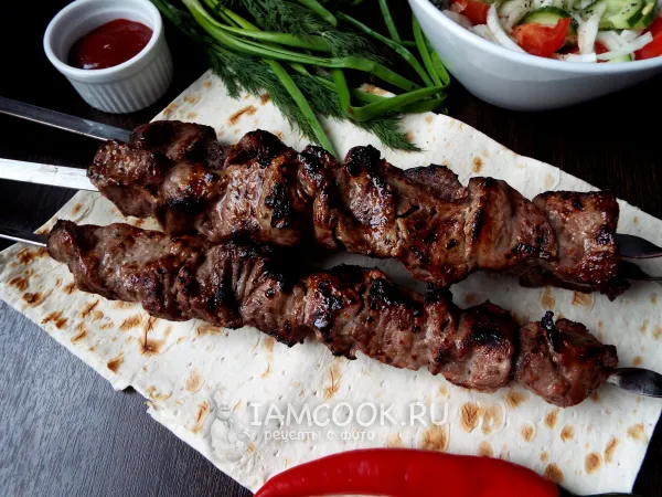 Фото блюда: Шашлык из конины