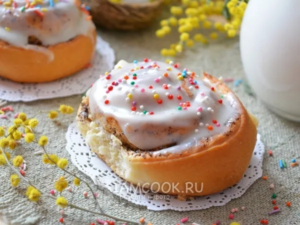 Фото блюда: Булочки с маковой начинкой