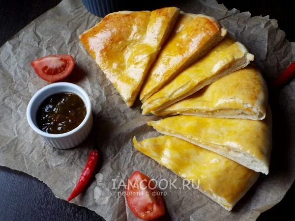 Фото блюда: Хачапури на сметане с сыром в духовке
