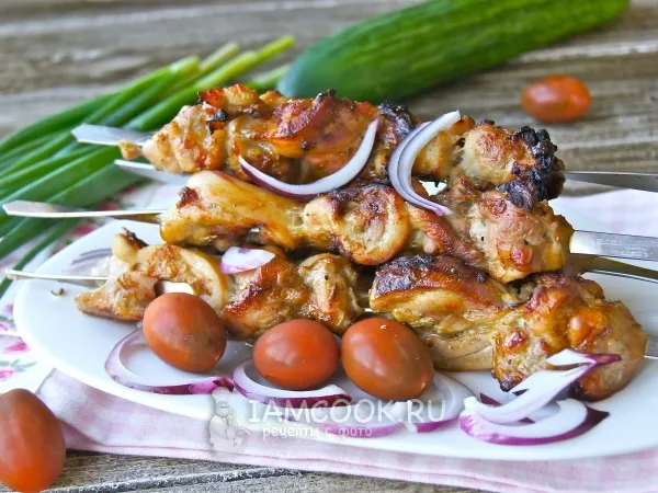 Фото готового блюда: Шашлык в электрошашлычнице