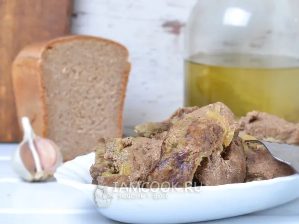 Фото готового блюда: Печень тушеная в молоке