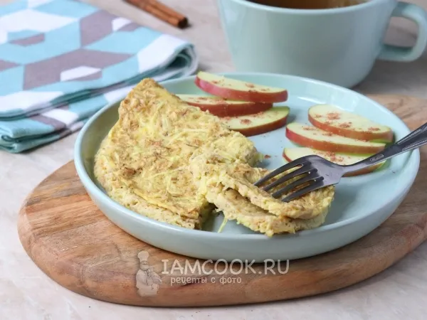 Фото блюда: Овсяноблин в микроволновке