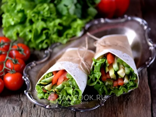 Фото блюда: Постная шаурма