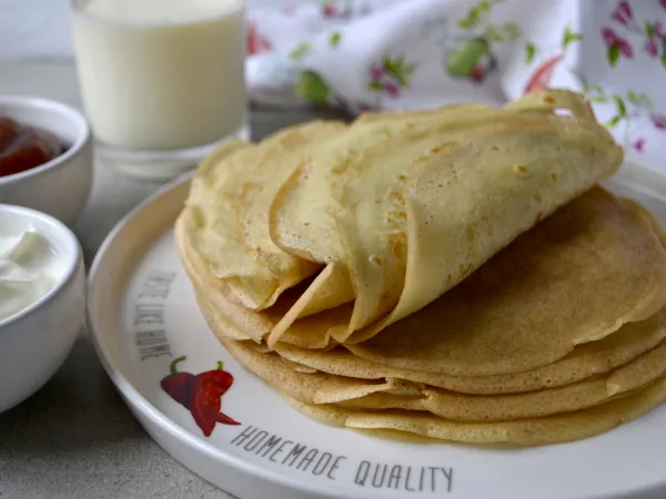 Фото блюда: Блины на сметане и кипятке