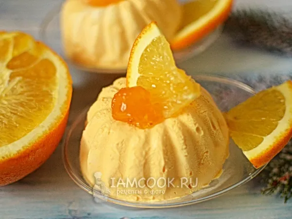 Фото блюда: Апельсиновое мороженое на сливках