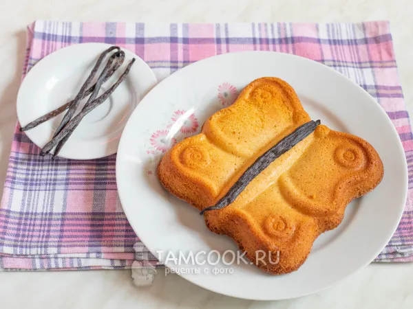 Фото готового блюда: Ванильный кекс в духовке