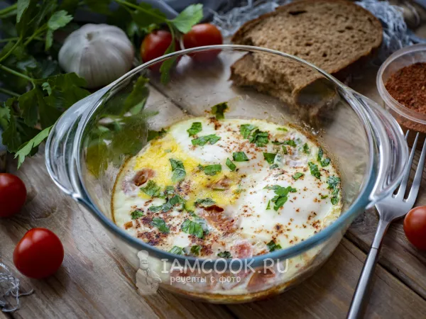 Фото блюда: Яичница в аэрогриле