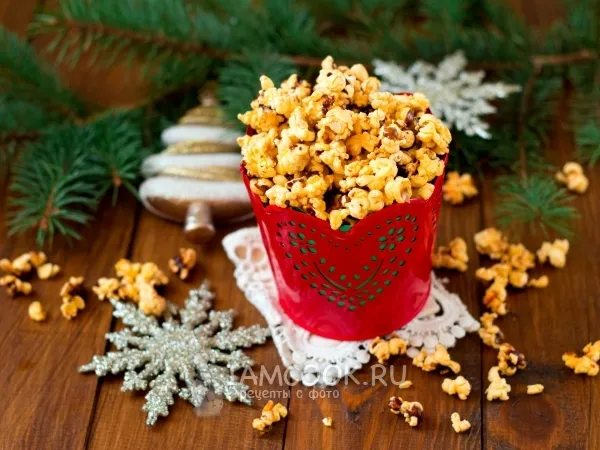 Фото готового блюда: Попкорн в домашних условиях